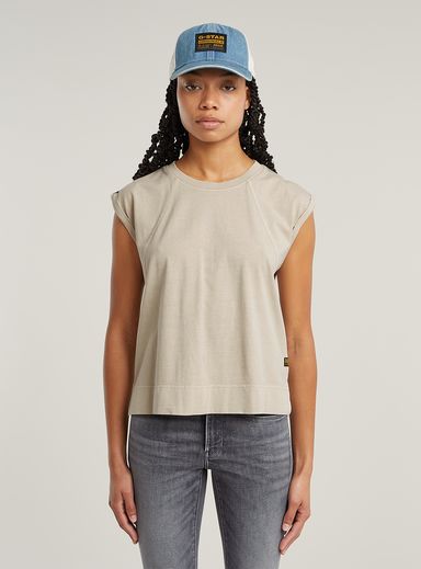 Top Back Zip Overdyed